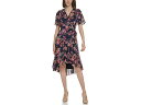 (取寄) カルバンクライン シフォン プリント マキシ ドレス Calvin Klein Chiffon Print Maxi Dress Indigo Mul...