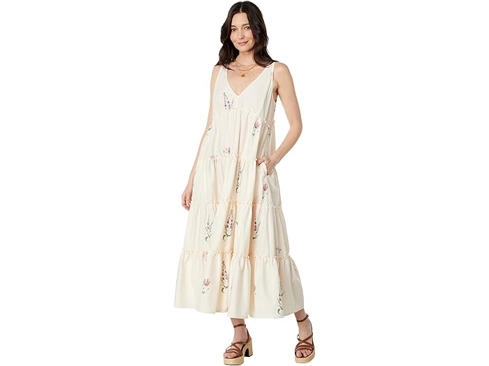 () ץǥå ֥å ޥ ɥ쥹 Splendid Blossom Maxi Dress Floral Multi