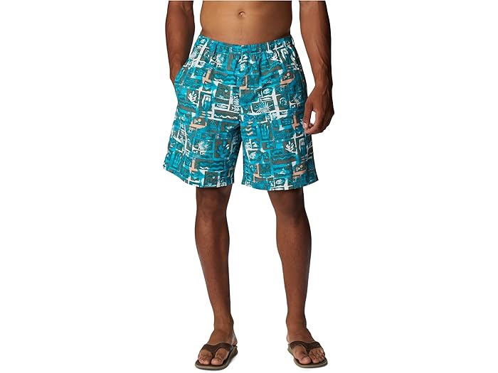 (取寄) コロンビア スーパー バックキャスト ウォーター ショーツ Columbia Super Backcast Water Shorts Ocean Teal Punked Fish