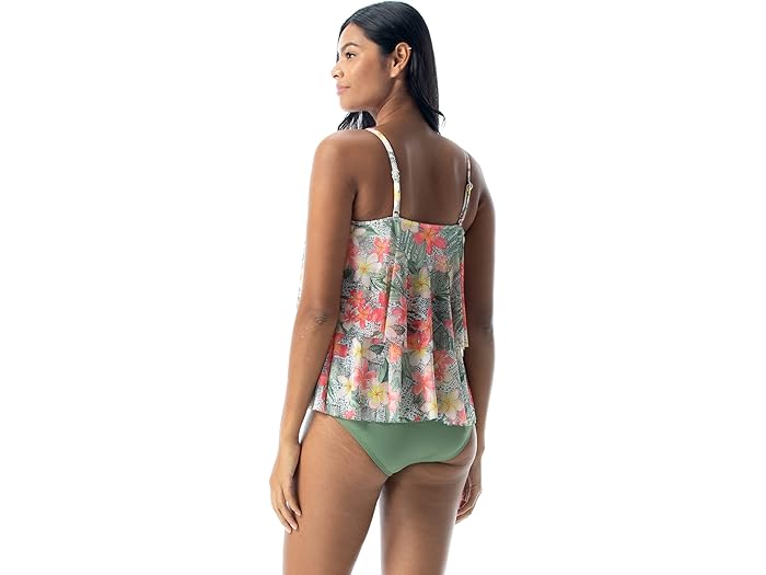 (取寄) ココ リーフ モナコ ブラ サイズド メッシュ レイヤー タンキニ トップ COCO REEF Monaco Bra Sized Mesh Layer Tankini Top Multi