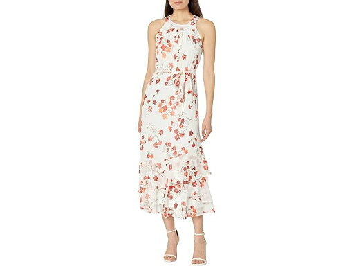 (取寄) カルバンクライン シフォン プリント モック ネック マキシ ドレス Calvin Klein Chiffon Print Mock Neck Maxi Dress Fire Multi (取寄) カルバンクライン シフォン プリント モック ネック マキシ ドレス Calvin Klein Chiffon Print Mock Neck Maxi Dress Fire Multi