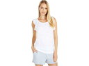 (取寄) リラ P ラッフル スリーブ タンク イン スラブ Lilla P Ruffle Sleeve Tank in Slub White(4)