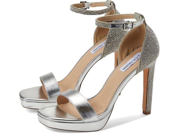 楽天ジェットラグ楽天市場店（取寄） スティーブマデン ヒールド サンダル Steve Madden Maisa Heeled Sandal Silver Multi