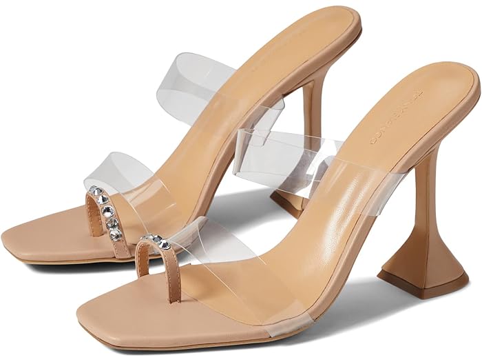 () ȥˡ ӥ ե Tony Bianco Saffron Clear Vinylite/Skin Nappa