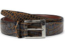 (取寄) トリノレザー 35 ウム イタリアン バイカラー クロコ エンボス カーフ Torino Leather Co. 35 mm Italian Bico...