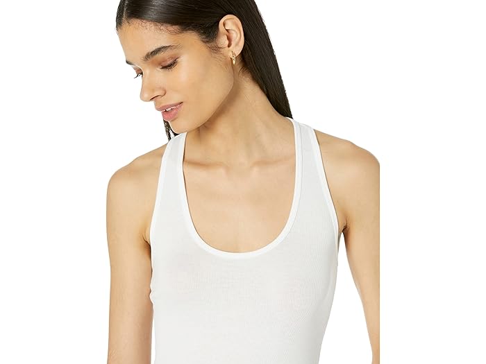 (���) ���ޥ�ɡ� �饰���奢�꡼ ��� �쥤�����Хå� ���� �ܥǥ������� RIB404 Commando Luxury Rib Racerback Tank Bodysuit RIB404 White