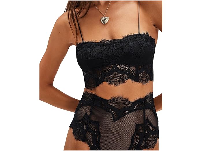 (���) �ե꡼�ԡ��ץ� �Υ꡼�� ���󥰥饤�� �֥��å� Free People Nolita Longline Bralette Black Beauty
