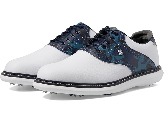 (取寄) フットジョイ トラディションズ ゴルフ シューズ プリビアス シーズン FootJoy Traditions Golf Shoes- Previous Season White/Navy Camo