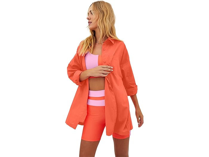 (���) �ӡ����饤���å� ���쥯�� �ȥå� ���С� ���å� Beach Riot Alexa Top Cover-Up Nasturium