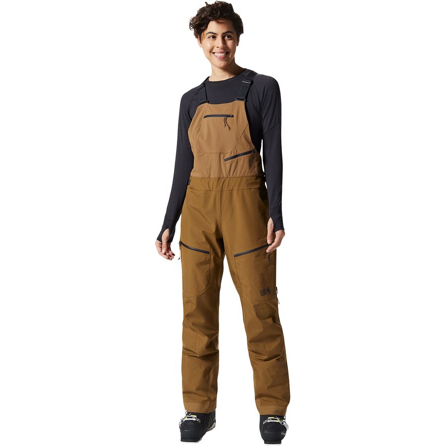 (取寄) マウンテンハードウェア レディース バウンダリー リッジ ゴア-テックス ビブ パンツ - ウィメンズ Mountain Hardwear women Boundary Ridge GORE-TEX Bib Pant - Women's Corozo Nut