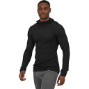 (取寄) パタゴニア メンズ キャプリーン エアー ブーディ - メンズ Patagonia men Capilene Air Hoodie - Men's Black