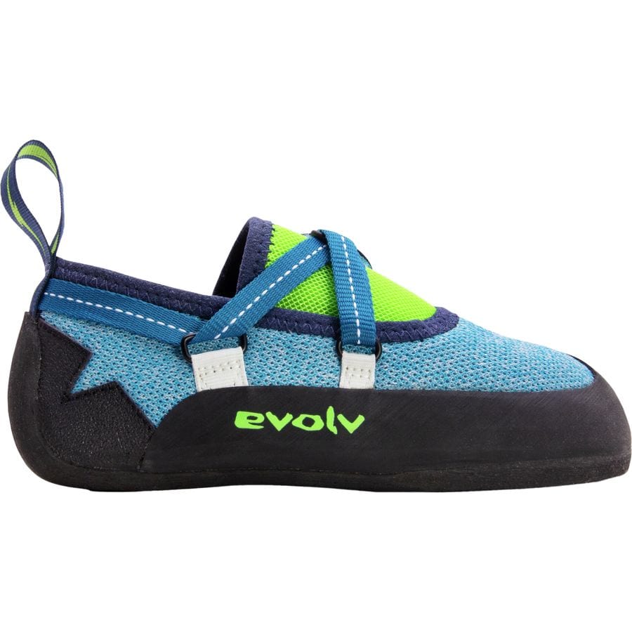 (取寄) エボルブ キッズ ヴェンガ クライミング シューズ - キッズ Evolv kids Venga Climbing Shoe - Kids' Blue/Neon Green