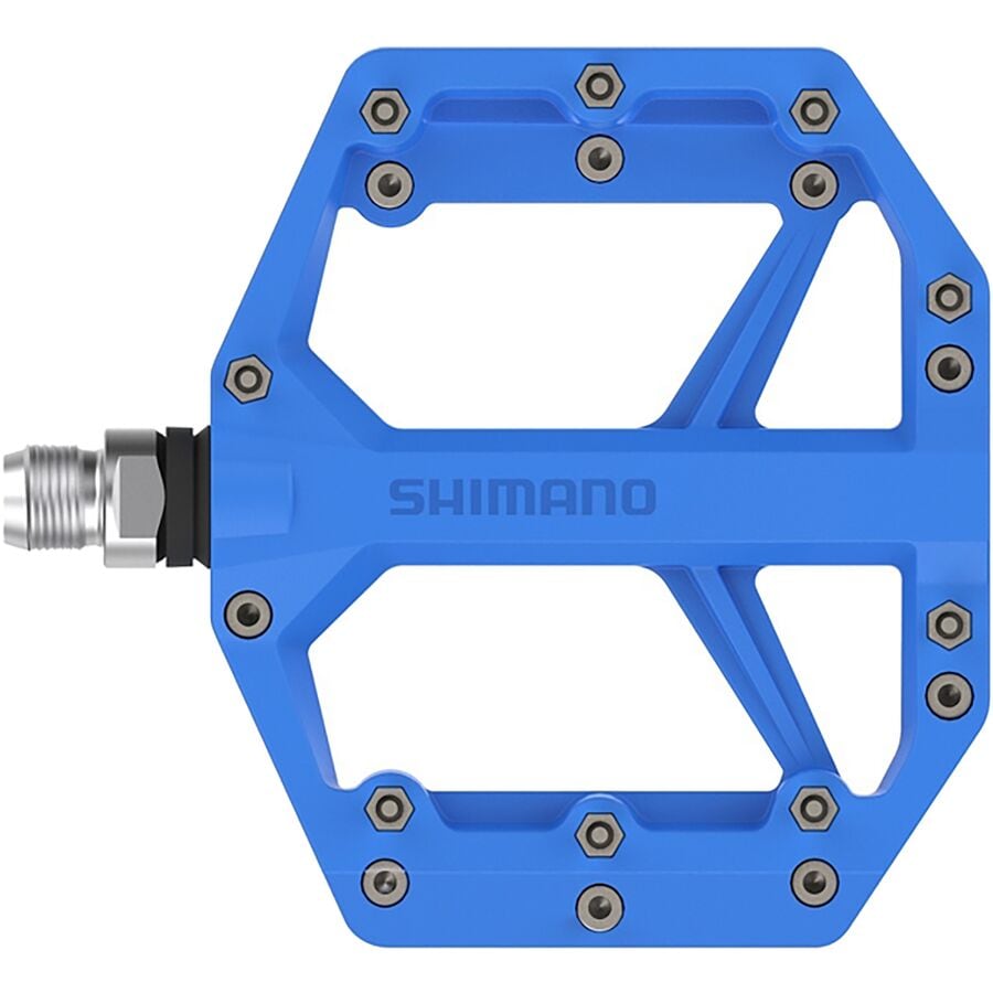 (取寄) シマノ フラッツ ペダル Shimano PD-GR400 Flat Pedal Blue