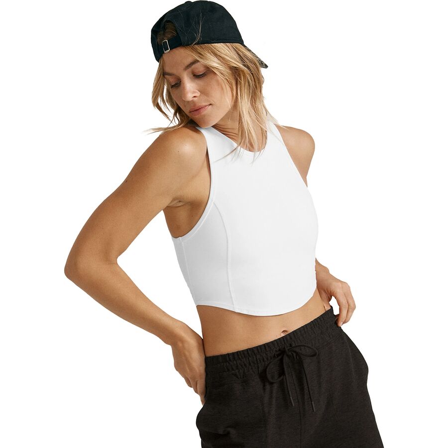 () rhK fB[X Xy[X_C `x[g Nbvh ^N gbv - EBY Beyond Yoga women Spacedye Motivate Cropped Tank Top - Women's Cloud White