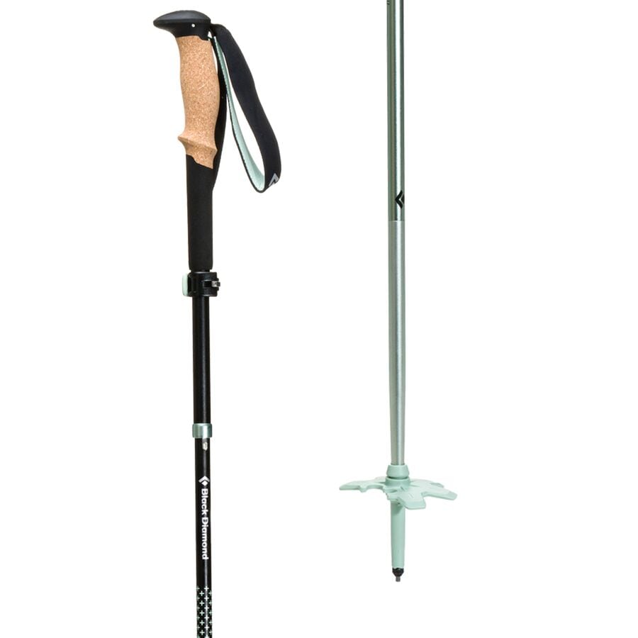 () ֥å ѥ塼 FLZ ȥå ݡ륺 Black Diamond Pursuit FLZ Trekking Poles Black/Foam Green