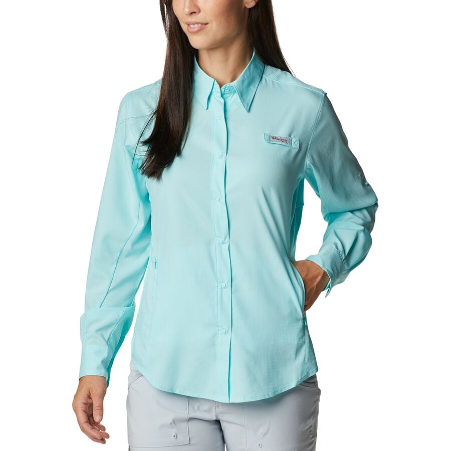 () ӥ ǥ ߥ  -  -  Columbia women Tamiami II Long-Sleeve Shirt - Women's Gulf Stream
