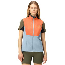 (取寄) ノローナ レディース センジャ エアロ90 ベスト - ウィメンズ Norrona women Senja Aero90 Vest - Women's Flamingo/Blue Fog