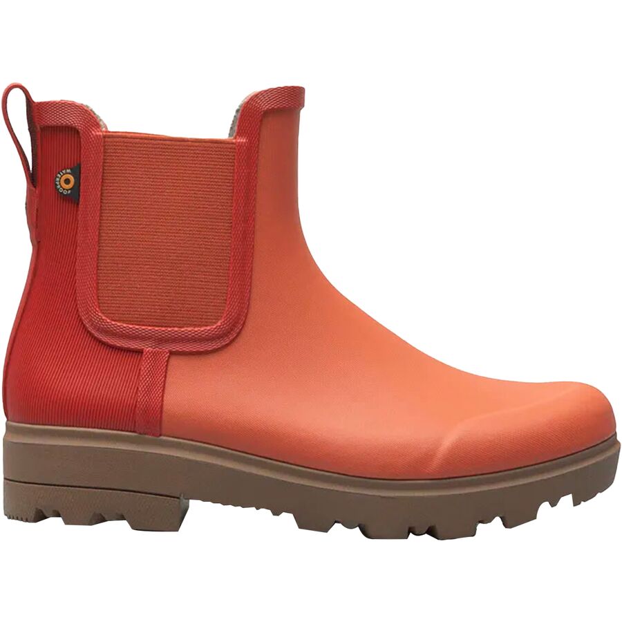 () {OX fB[X z[ `FV[ C u[c - EBY Bogs women Holly Chelsea Rain Boots - Women's Burnt Orange