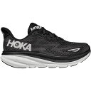 (取寄) ホカオネオネ レディース クリフトン 9 ランニング シューズ HOKA women Clifton 9 Running Shoe - Women's Black/White