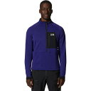 (取寄) マウンテンハードウェア メンズ ポーラテック パワー グリッド ハーフジップ ジャケット - メンズ Mountain Hardwear men Polartec Power Grid Half-Zip Jacket - Men's Klein Blue Heather(4)