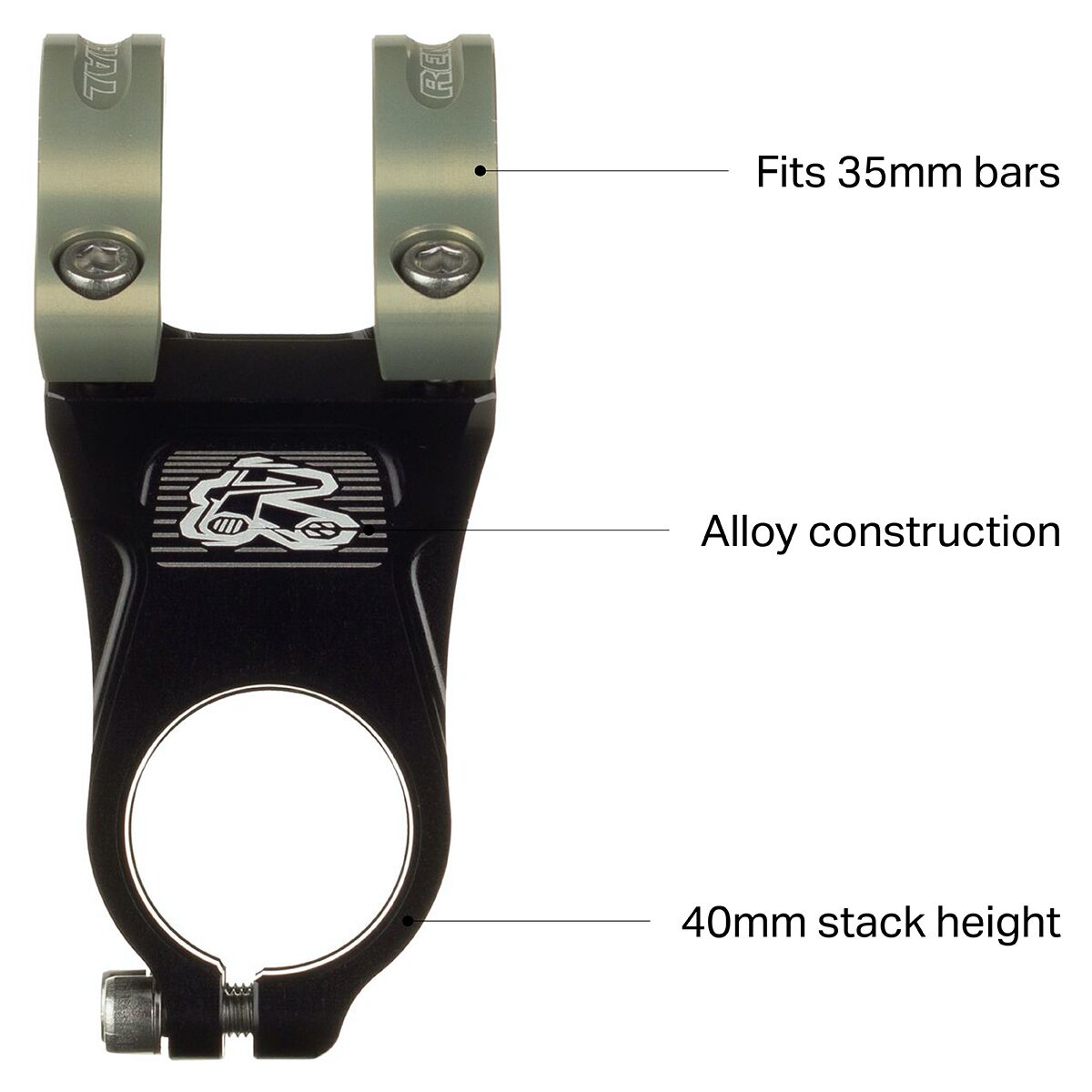 (取寄) レンサル アペック 35 ステム Renthal Apex 35 Stem Black/Gold