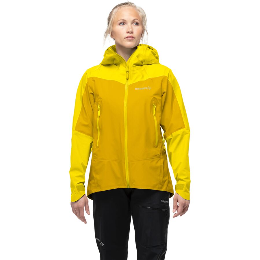 () Υ ǥ ե륱ƥ -ƥå 㥱å -  Norrona women Falketind GORE-TEX Jacket - Women's Blazing Yellow/Sulphur