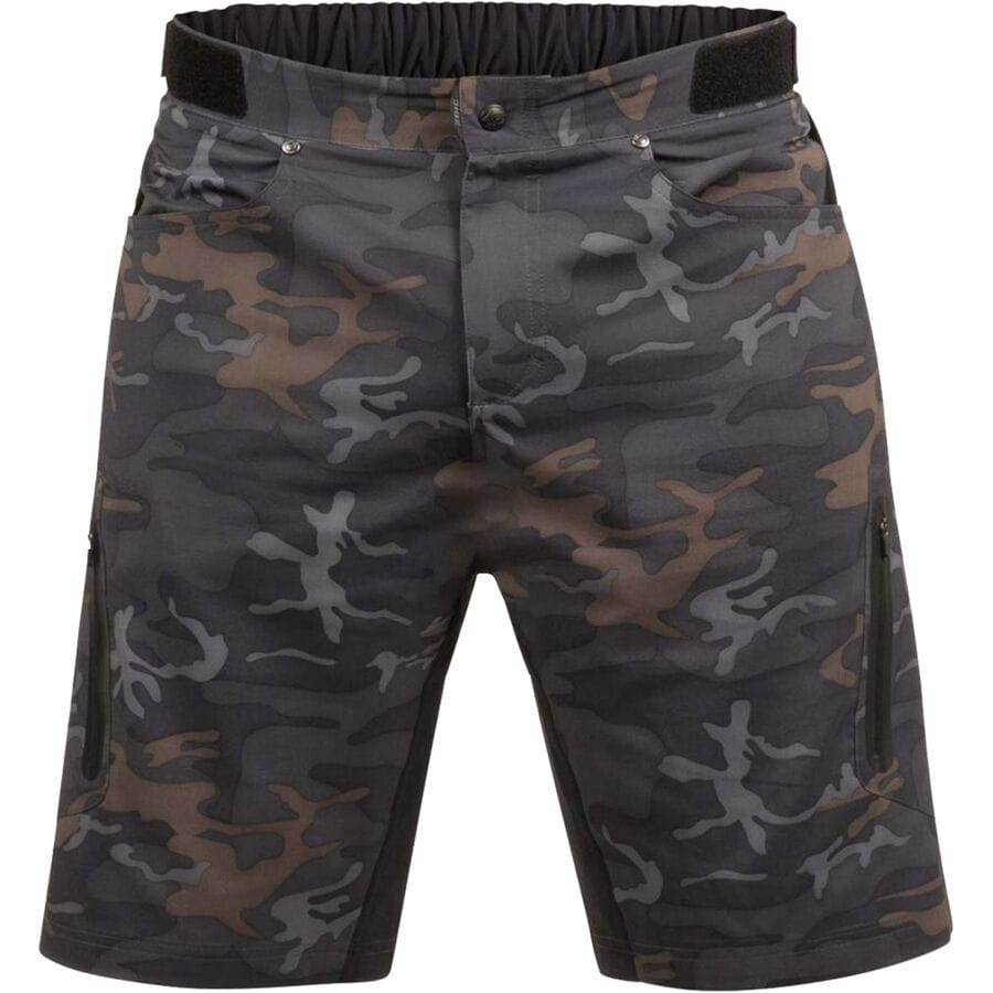 (取寄) ゾイック メンズ エーテル 9 カモ ショート + エッセンシャル ライナー - メンズ ZOIC men Ether 9 Camo Short + Essential Liner - Men's Black Ops