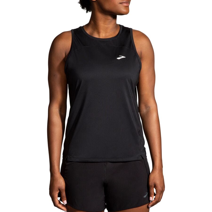 () ubNX fB[X Xvg t[ ^N gbv - EBY Brooks women Sprint Free Tank Top - Women's Black