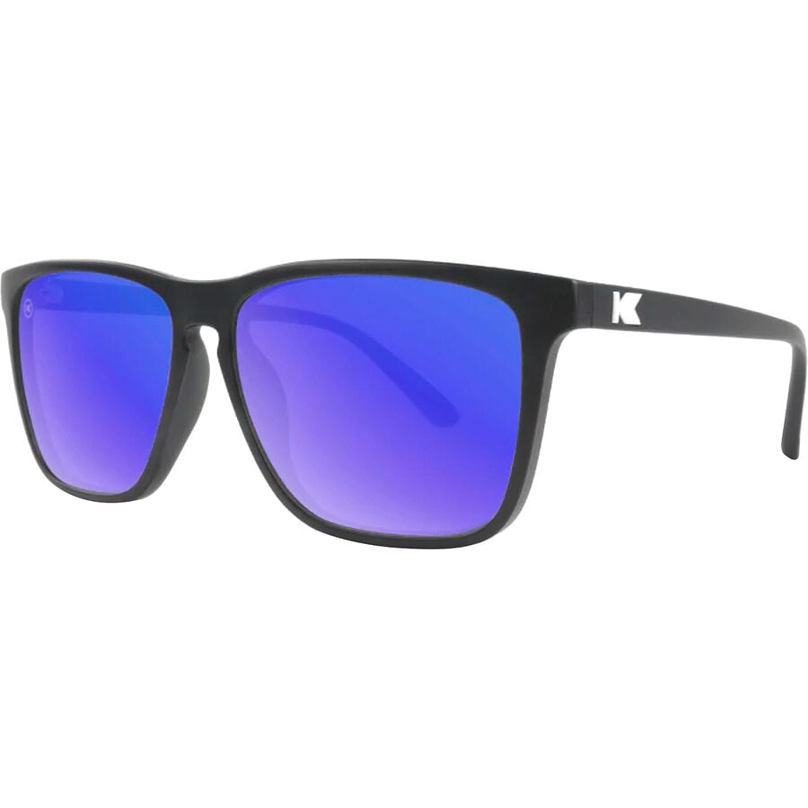 () mbNAEh t@Xg [Y |[CYh TOX Knockaround Fast Lanes Polarized Sunglasses Matte Black/Moonshine