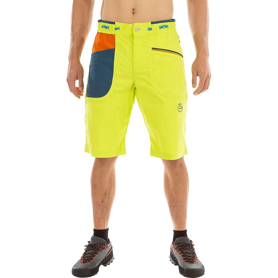 (取寄) スポルティバ メンズ ビレイ 12インチ ショート - メンズ La Sportiva men Belay 12In Short - Men 039 s Lime Punch/Storm Blue