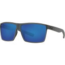 (取寄) コスタ リンコン 580G ポーラライズド サングラス Costa Rincon 580G Polarized Sunglasses Matte Smoke Crystal Frame/Blue Mirror