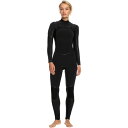 (取寄) ロキシー レディース 4/3mm スウェル シリーズ チェスト-ジップ GBS ウェットスーツ - ウィメンズ Roxy women 4/3mm Swell Series Chest-Zip GBS Wetsuit - Women's Black(4)
