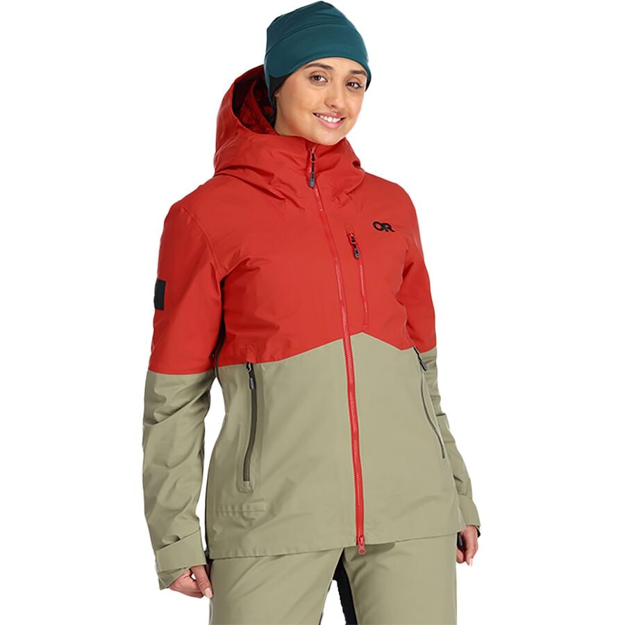 () AEghA T[` fB[X w~XtBAY  WPbg - EBY Outdoor Research women Hemispheres II Jacket - Women's Cranberry/Flint