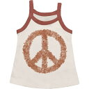 (取寄) タイニー ウェールズ ガールズ ピース フラワー レーザー バック タンク - ガールズ Tiny Whales girls Peace Flowers Racer Back Tank - Girls' Natural/Rust