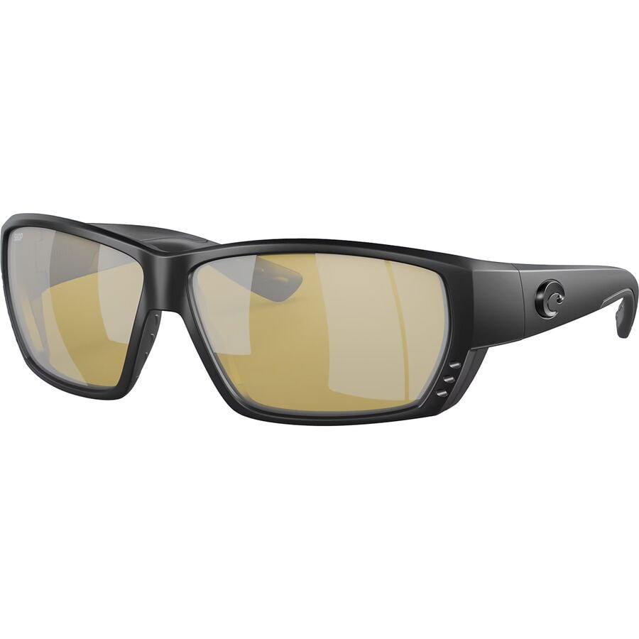 () RX^ ci~ AC 580G |[CYh TOX Costa Tuna Alley 580G Polarized Sunglasses Black Snrs Silver Mirror