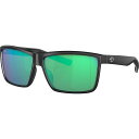 () RX^ R`[g 580G |[CYh TOX Costa Rinconcito 580G Polarized Sunglasses Matte Black Frame/Green Mirror