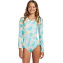 (取寄) ビラボン ガールズ マーメイド フィールズ ロング-スローブ ボディスーツ - ガールズ Billabong girls Mermaid Feels Long-Sleeve Bodysuit - Girls' Light Lagoon