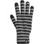 (取寄) スマートウール ストライプド ライナー グローブ Smartwool Striped Liner Glove Black