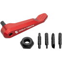 (取寄) ウルフトゥースコンポーネンツ アクスル ハンドル マルチ-ツール Wolf Tooth Components Axle Handle Multi-Tool Red