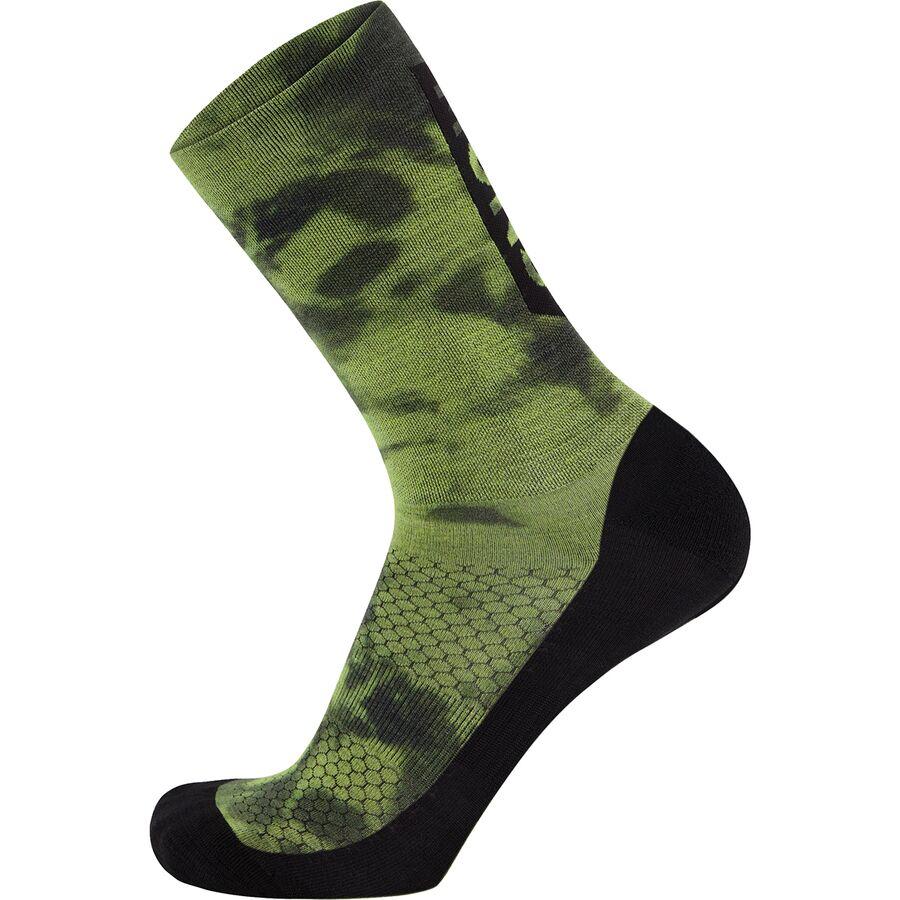 (取寄) モンスロイヤル アトラス デジタル クルー ソック Mons Royale Atlas Digital Crew Sock Limelight Tie Dye