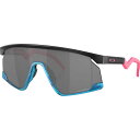 () I[N[ vY TOX Oakley Bxtr Prizm Sunglasses MatteBlack/Teal w/Prizm Black