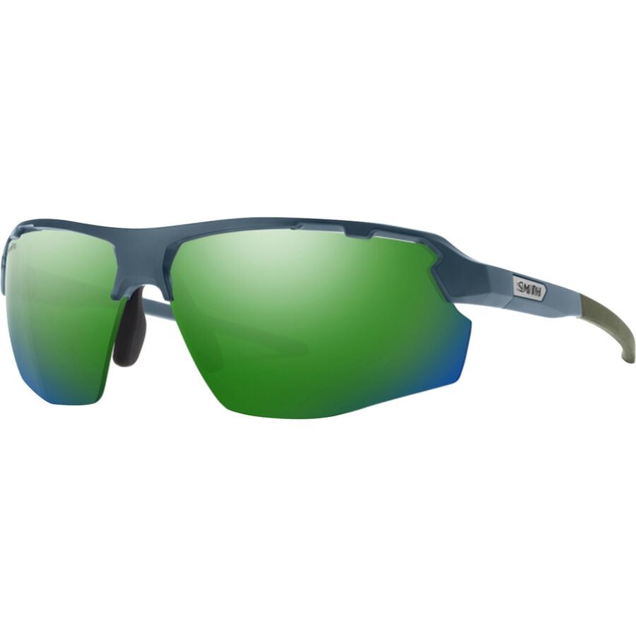 () X~X ]u |[CYh TOX Smith Resolve Polarized Sunglasses Matte Stone/Moss/ChromaPop Green Mirror