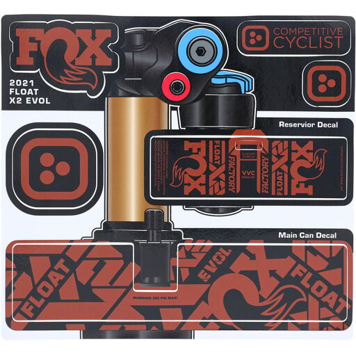 (取寄) スティクルド フォックス x2 デカール キット Stikrd Fox X2 Decal Kit Yeti Brick (取寄) スティクルド フォックス x2 デカール キット Stikrd Fox X2 Decal Kit Yeti Brick