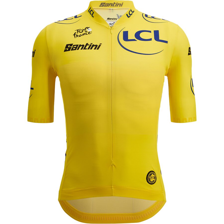 (取寄) サンティーニ メンズ TDF 2023 オフィシャル オーバーオール リーダー ジャージ - メンズ Santini men TDF 2023 Official Overall Leader Jersey - Men's Giallo