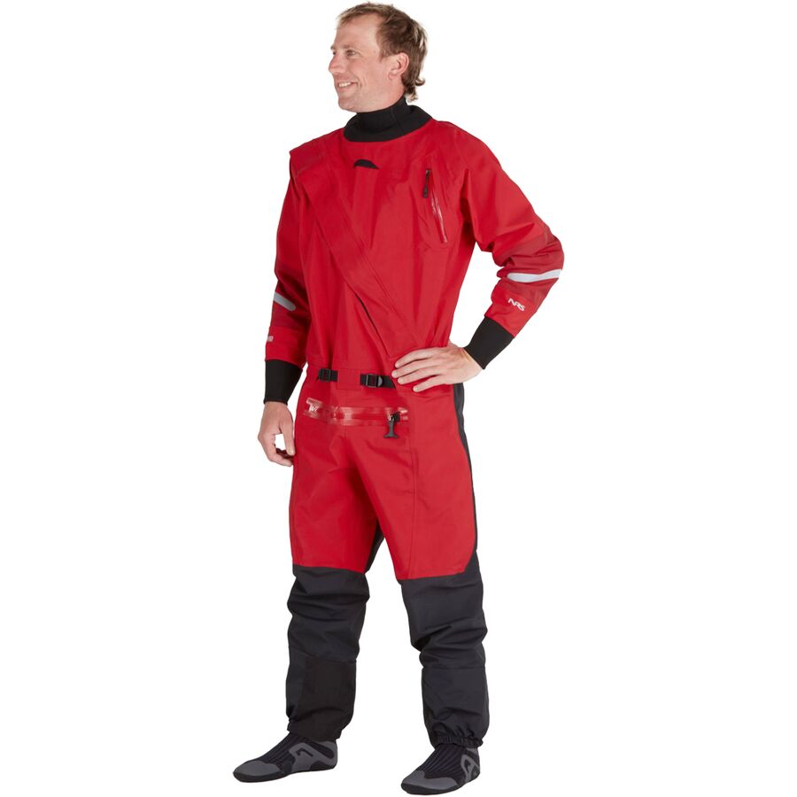 (取寄) エヌアールエス メンズ フォレイ ドライ スーツ - メンズ NRS men Foray Dry Suit - Men's Red