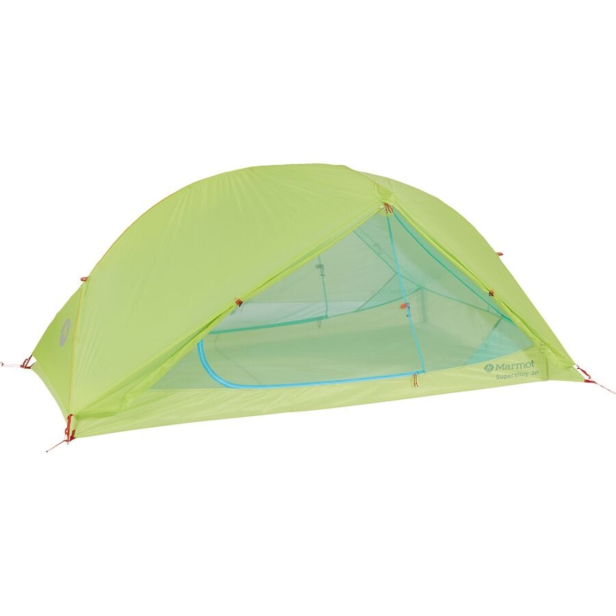 (取寄) マーモット スーパーアロイ 3 テント: 3-パーソン 3-シーズン Marmot Superalloy 3 Tent: 3-Person 3-Season Green Glow 1