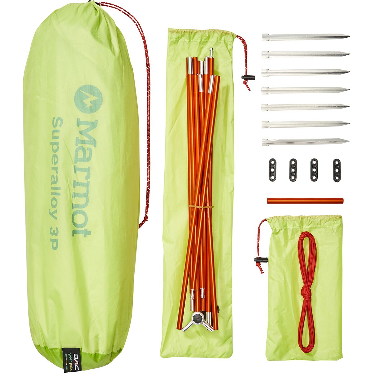 (取寄) マーモット スーパーアロイ 3 テント: 3-パーソン 3-シーズン Marmot Superalloy 3 Tent: 3-Person 3-Season Green Glow