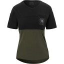 () W fB[X Ch W[W - EBY Giro women Ride Jersey - Women's Black/Trail Green