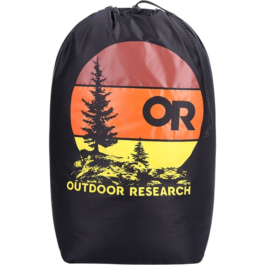 () AEghA T[` pbNAEg OtBbN 35L X^bt TbN Outdoor Research PackOut Graphic 35L Stuff Sack Sunset/Black