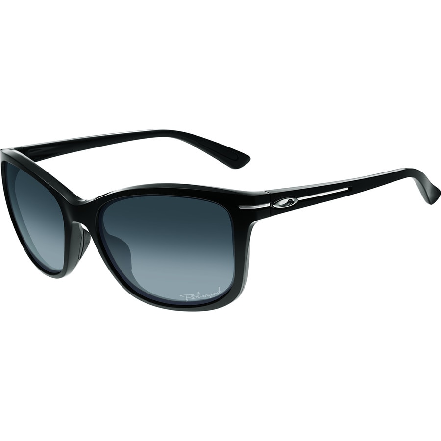 () I[N[ fB[X hbv C |[CYh TOX - EBY Oakley women Drop In Polarized Sunglasses - Women's Polished Black/Grey Gradiant Polar